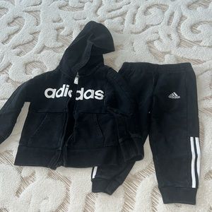 Adidas Boys toddler track suit outfit size 24 months
